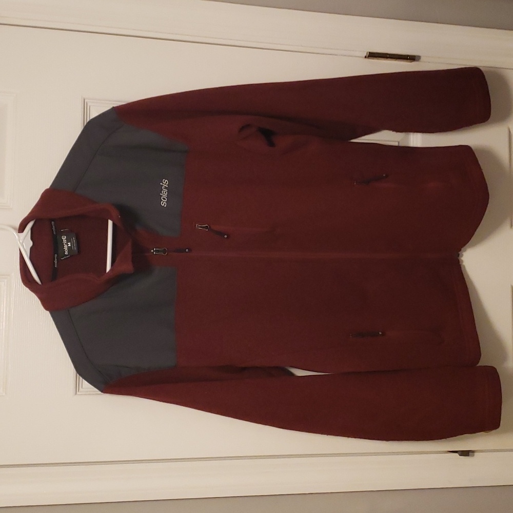 Maroon Solaris Zip-Up Jacket